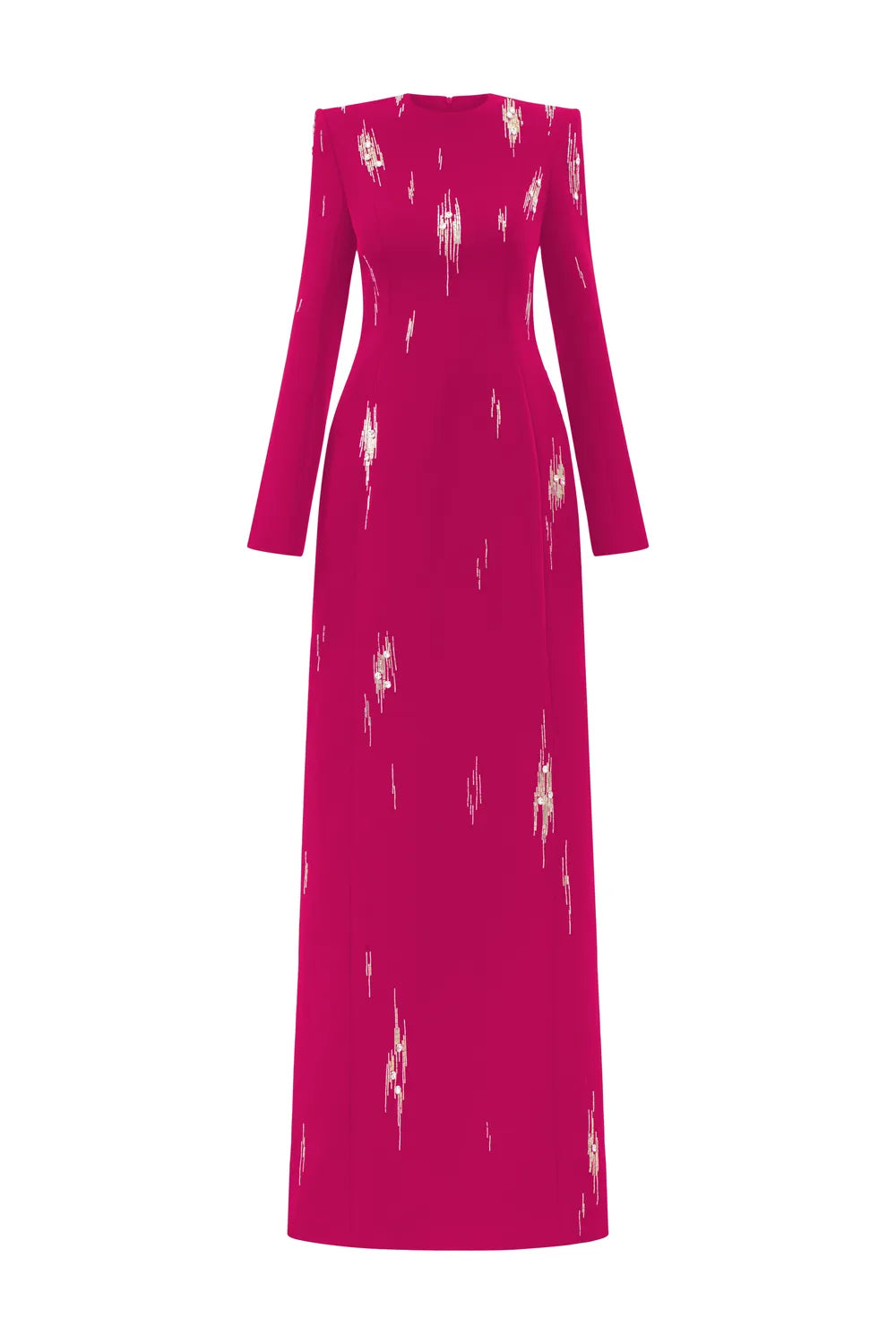 Rainfall Bead Embellished Long Sleeves Dress
